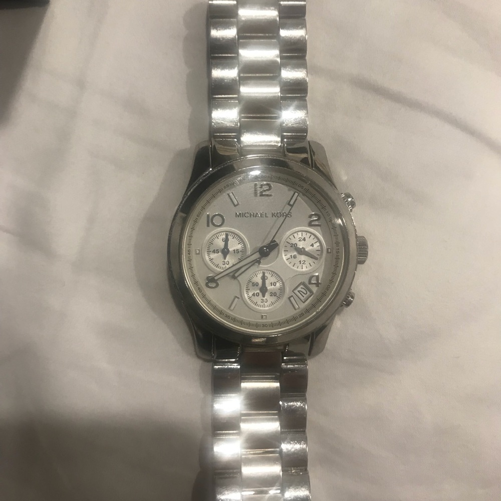 Authentic Silver Michael Kors Watch - image 3